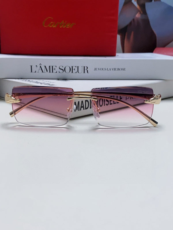 OCCHIALI DA SOLE PANTHÈRE 543543 CON MONTATURA RETTANGOLARE SENZA MONTATURA IN METALLO