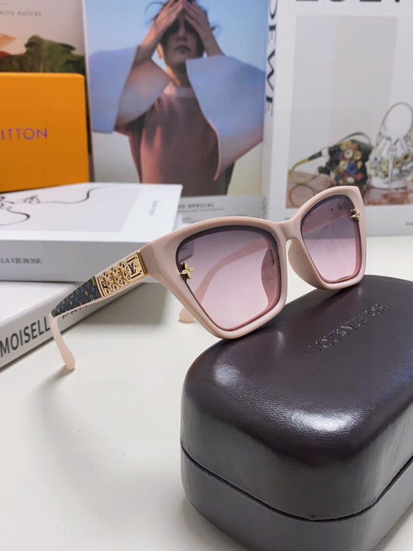 OCCHIALI DA SOLE QUADRATI 581358 IN ACETATO ROSA NUDO CON LOGO MONOGRAMMA IN RILIEVO