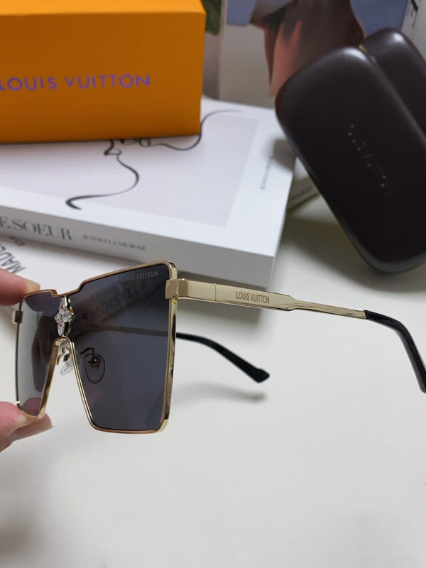 CYCLONE SUNGLASS Z1700U IN GOLD METAL BLACK LENSES