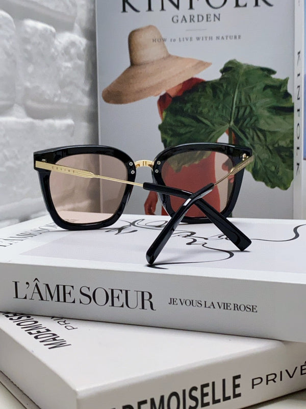 TRIOMPHE SUNGLASSES 548589 IN BLACK ACETATE GRADIENT SMOKE LENSES