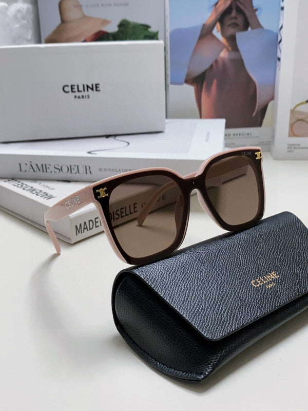 TRIOMPHE SUNGLASSES 552774 IN BABY PINK ACETATE TEXT LOGO