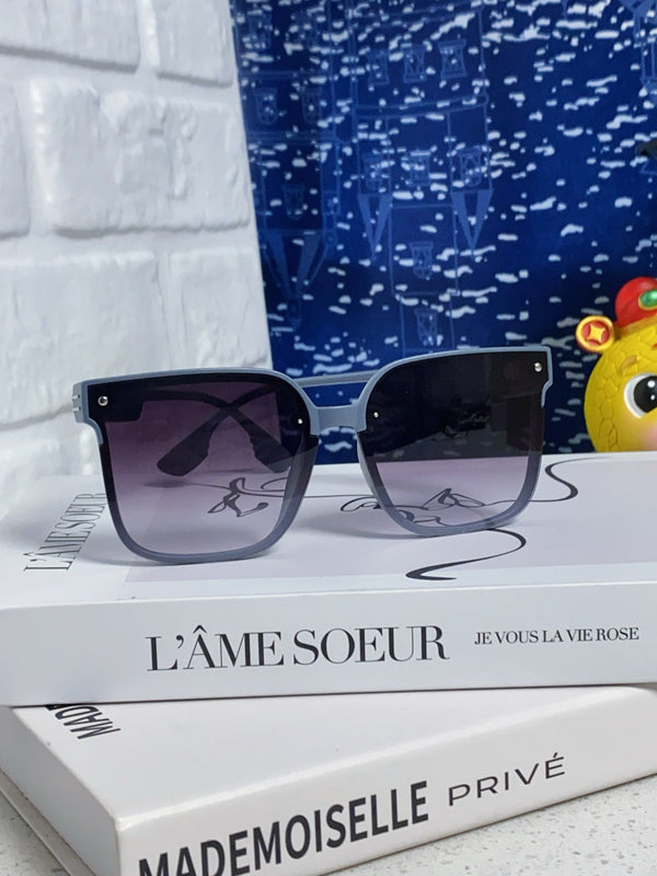 MONTAIGNE SUNGLASS 560861 IN TAN BLUE ACETATE