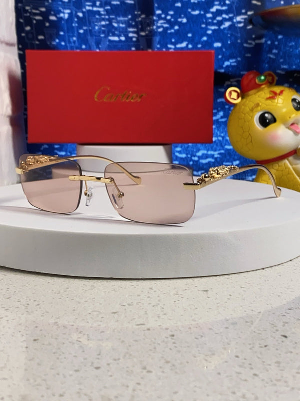 OCCHIALI DA SOLE PANTHÈRE MONTATURA RETTANGOLARE 567503 IN METALLO