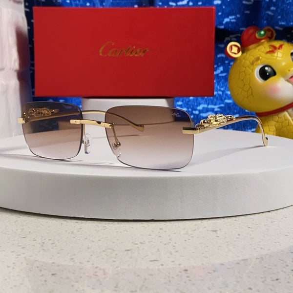 OCCHIALI DA SOLE PANTHÈRE MONTATURA RETTANGOLARE 567503 IN METALLO