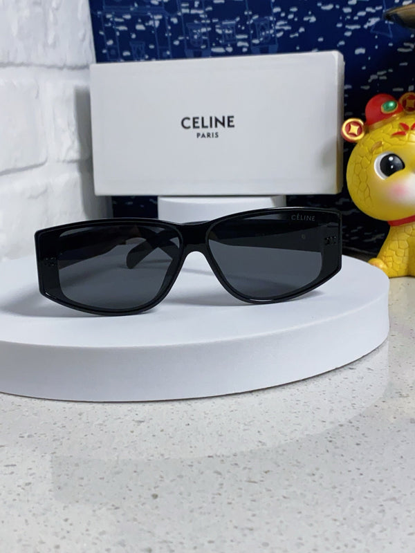 TRIOMPHE SUNGLASS 533221 IN BLACK ACETATE BLACK LOGO