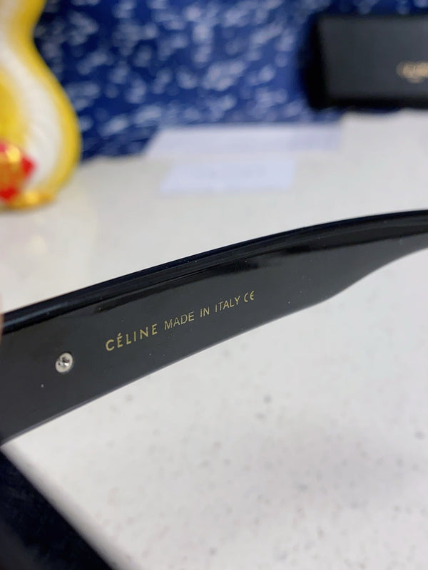 TRIOMPHE SUNGLASS 533221 IN BLACK ACETATE BLACK LOGO