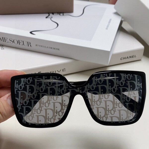 OCCHIALE DA SOLE LADY 95.22 S2F 571583 IN ACETATO NERO MASCHERINA OBLIQUA