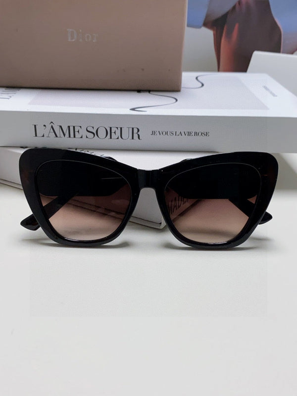 BOBBY B1U SUNGLASS 571590 IN BLACK ACETATE BROWN LENSES