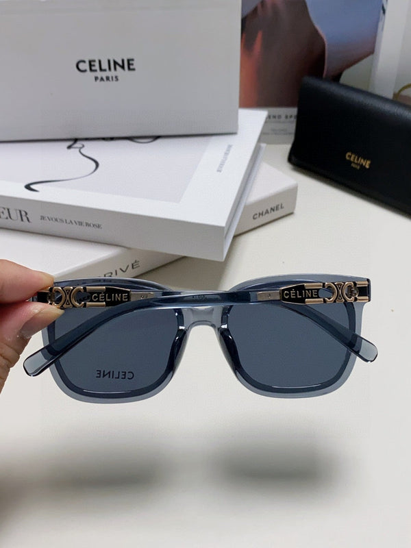 TRIOMPHE SUNGLASSES 573249 IN NAVY BLUE ACETATE METAL LOGO