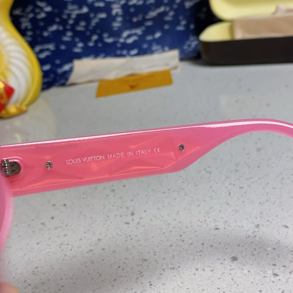 CAT EYE SUNGLASSES 576881 IN PINK AND GOLD ACETATE