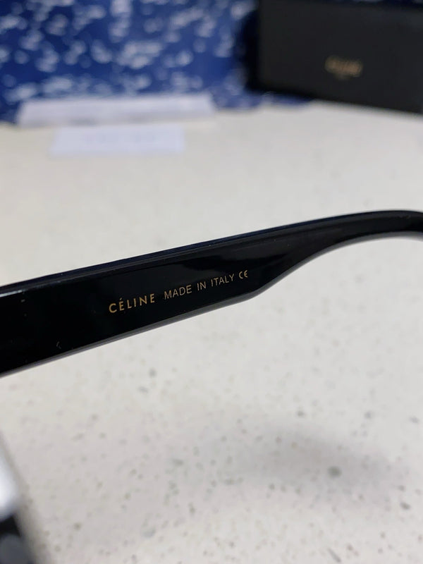 TRIOMPHE SUNGLASS 538534 IN BLACK ACETATE