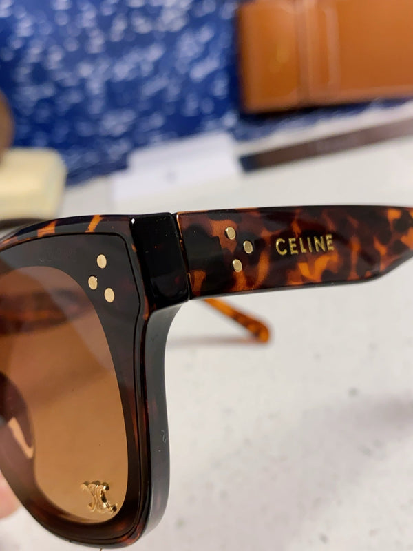 SQUARE SUNGLASS 575844 IN HAVANA ACETATE