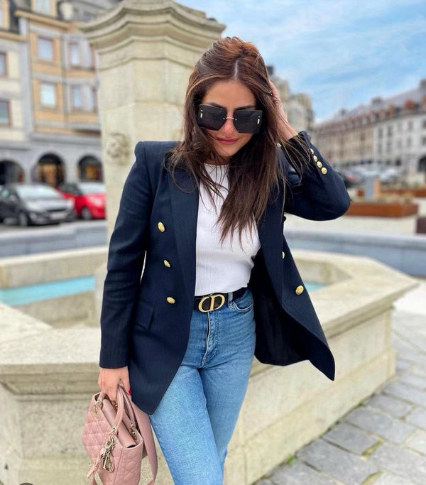 30MONTAIGNE S7U SUNGLASS 578110 IN GOLD METAL GREY LENSES