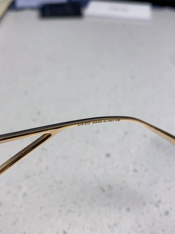 30MONTAIGNE S7U SUNGLASS 578109 IN GOLD METAL GREY SMOKE LENSES