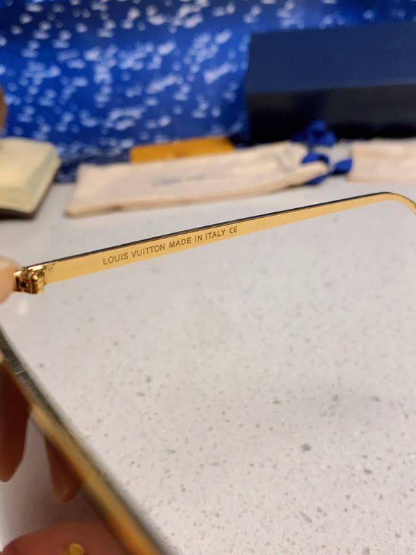 GOLDEN MASK SUNGLASSES 582733 IN GOLD METAL BROWN SMOKE LENSES