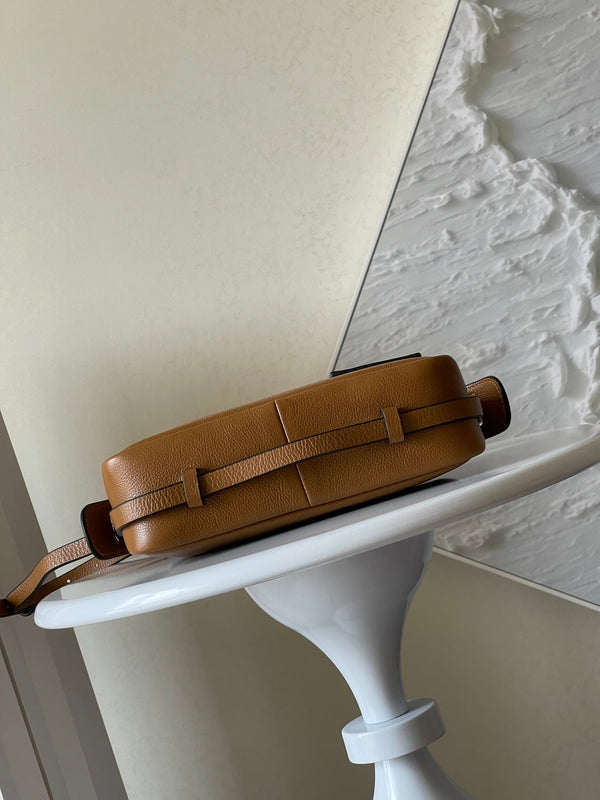 SIMPLY MINI 22 IN BRONZE BROWN GRAINED CALFSKIN