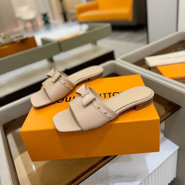 LV x TM 6AM Flat Mule Beige Montone 241222