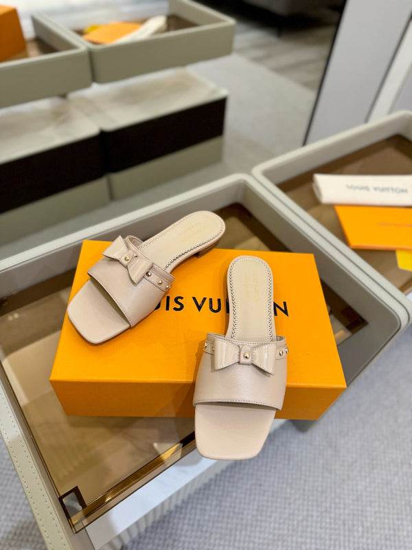 LV x TM 6AM Flat Mule Beige Montone 241222