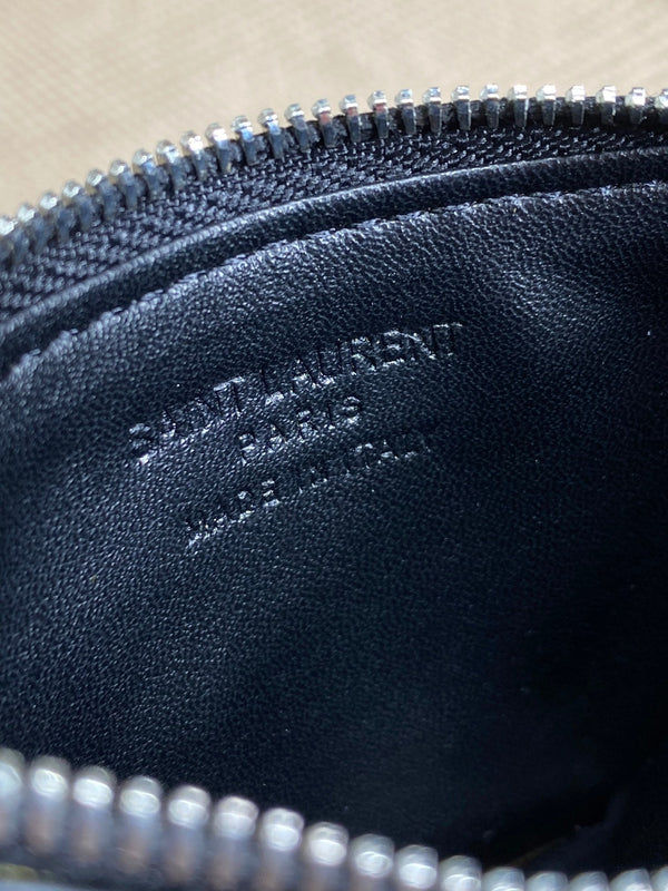 YSL Zip Card Case Cowhide