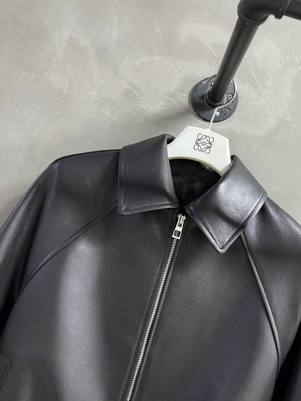 Loewe 2025 Leather Jacket Black Sheepskin