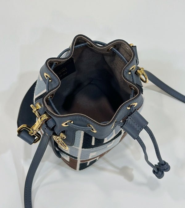 MON TRESOR 18 IN COLORFUL CANVAS WITH FF MOTIF EMBROIDERED