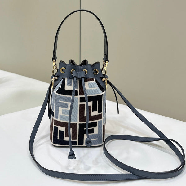 MON TRESOR 18 IN COLORFUL CANVAS WITH FF MOTIF EMBROIDERED