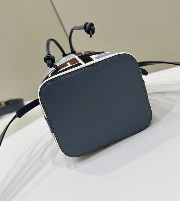 MON TRESOR 18 IN COLORFUL CANVAS WITH FF MOTIF EMBROIDERED