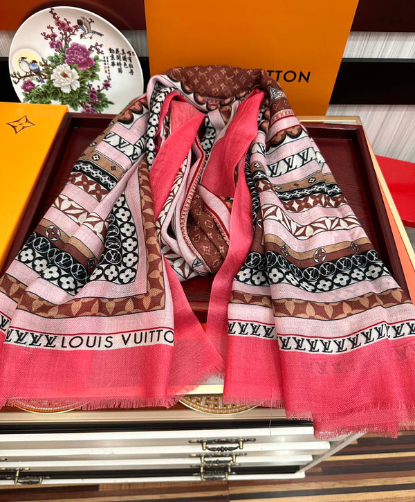 SCARF 200 CM IN COLORFUL CASHMERE 394890