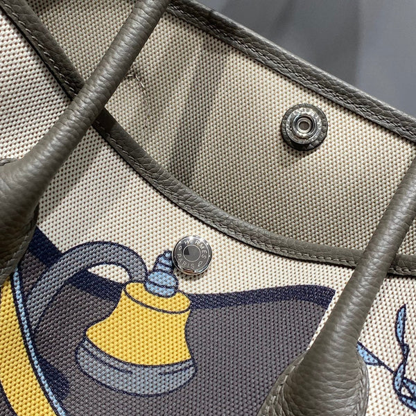 HM Garden Party 36 Multicolor Canvas and Negonda Calfskin 243389