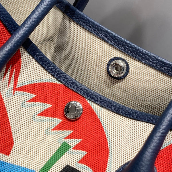 HM Garden Party 36 Multicolor Canvas and Negonda Calfskin 243410