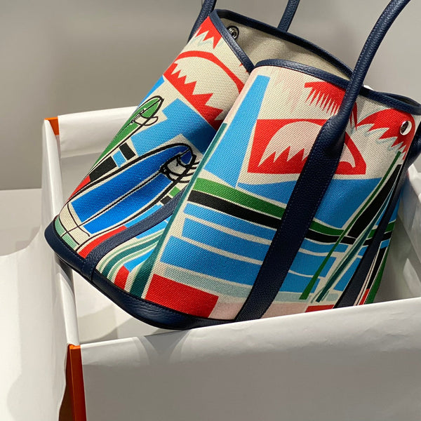 HM Garden Party 36 Multicolor Canvas and Negonda Calfskin 243410