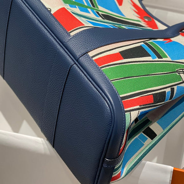 HM Garden Party 36 Multicolor Canvas and Negonda Calfskin 243410