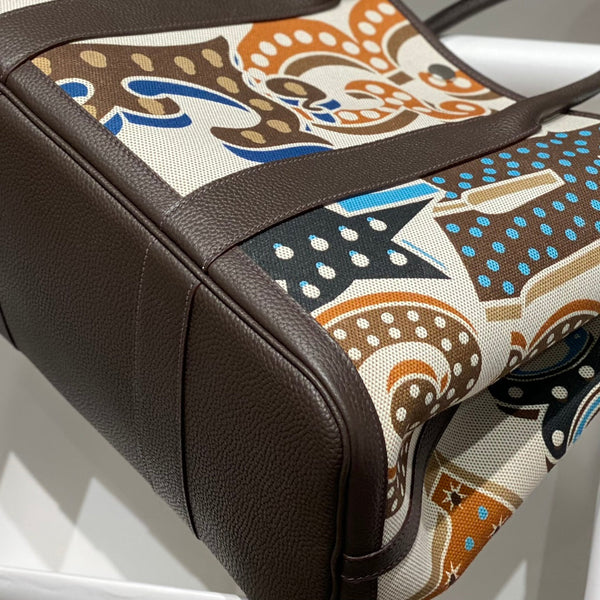 HM Garden Party 36 Multicolor Canvas and Negonda Calfskin 243408