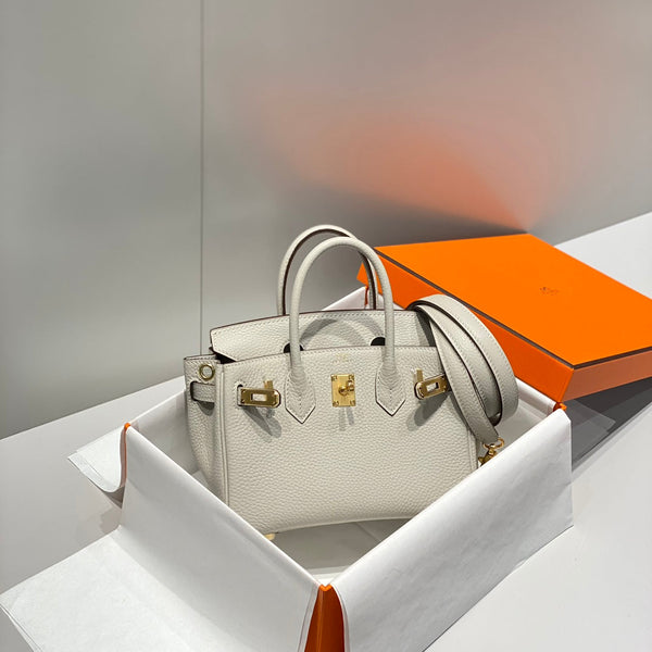 HM Birkin 20cm Pearl Gray Togo Leather Gold Hardware