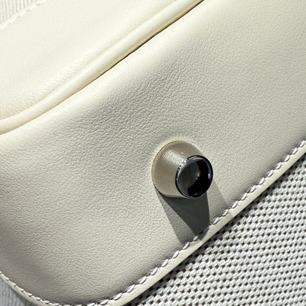 HM Birkin 30 Milkshake White Canvas with Swift Leather Silver Hardware 237310