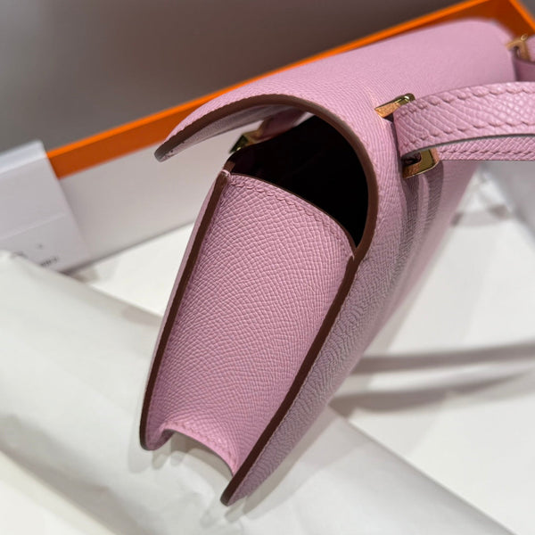 HM Constance Elan 24 Soft Pink Epsom Gold Hardware 237348