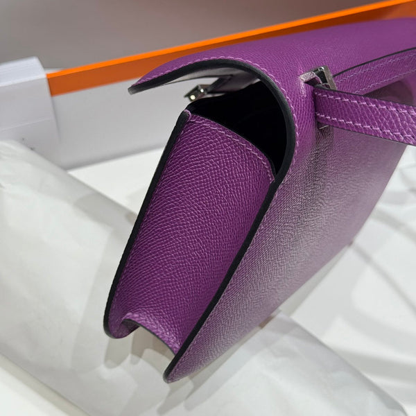 HM Constance Elan 24 Midnight Purple Epsom Silver Hardware 237345