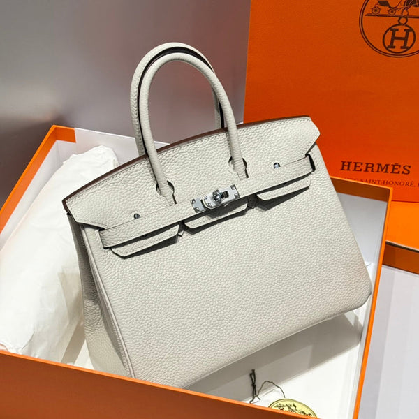 HM Birkin 35cm Pearl Grey Togo Leather Silver Hardware