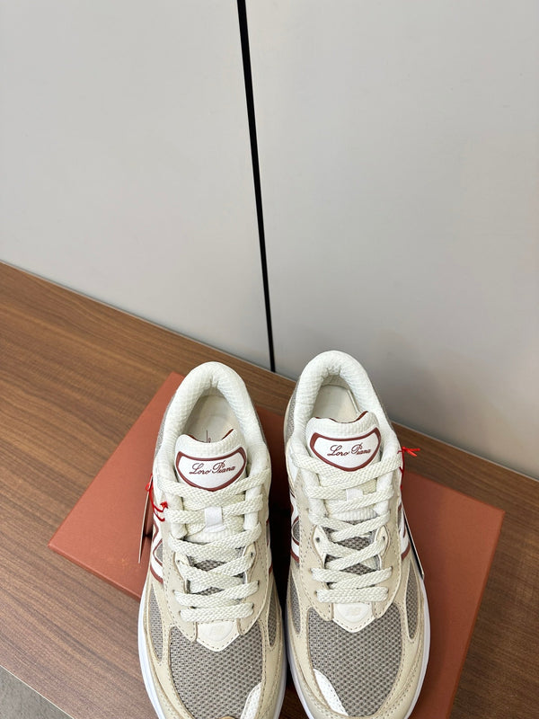 LP x NB 990v6 Sneaker 45mm In Ivory White Mix Grey Suede And Mesh Fabric 989828