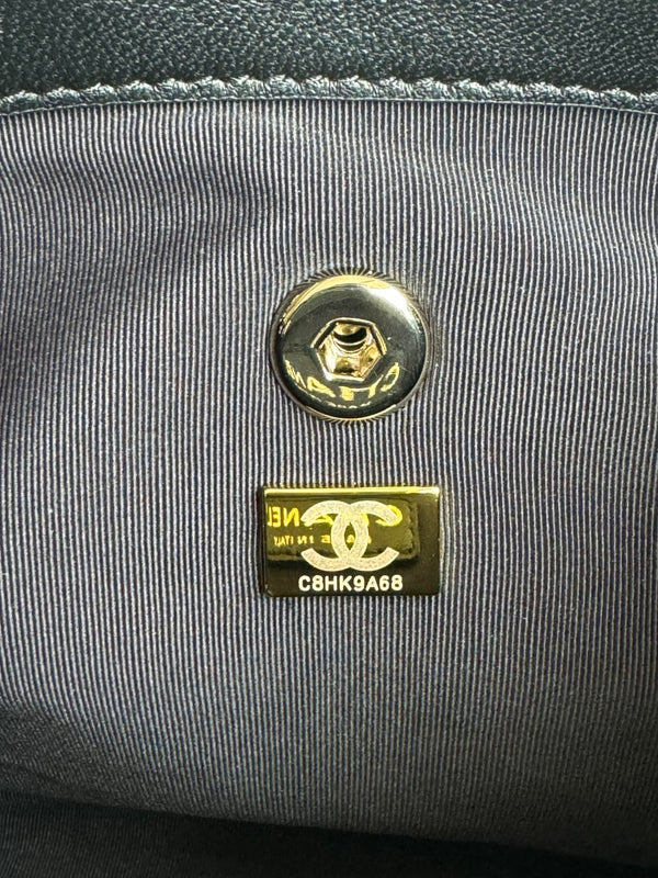 duma backpack 22cm black lambskin light gold hardware