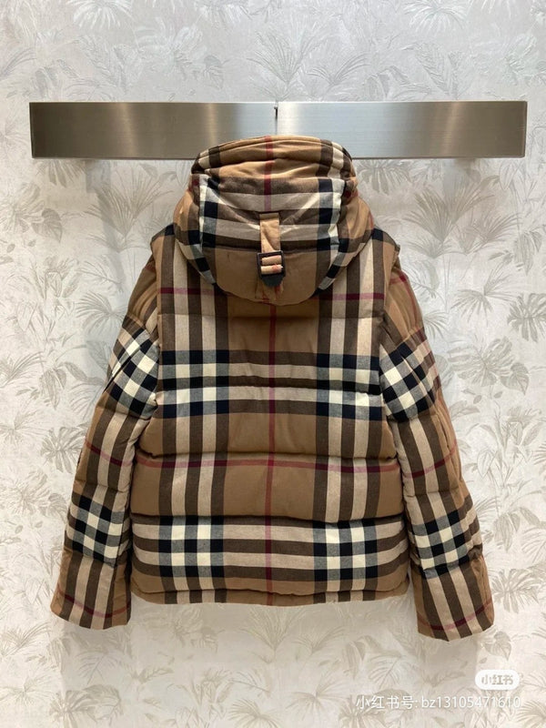 Bur 25 Down Jackets Brown Cotton 291393