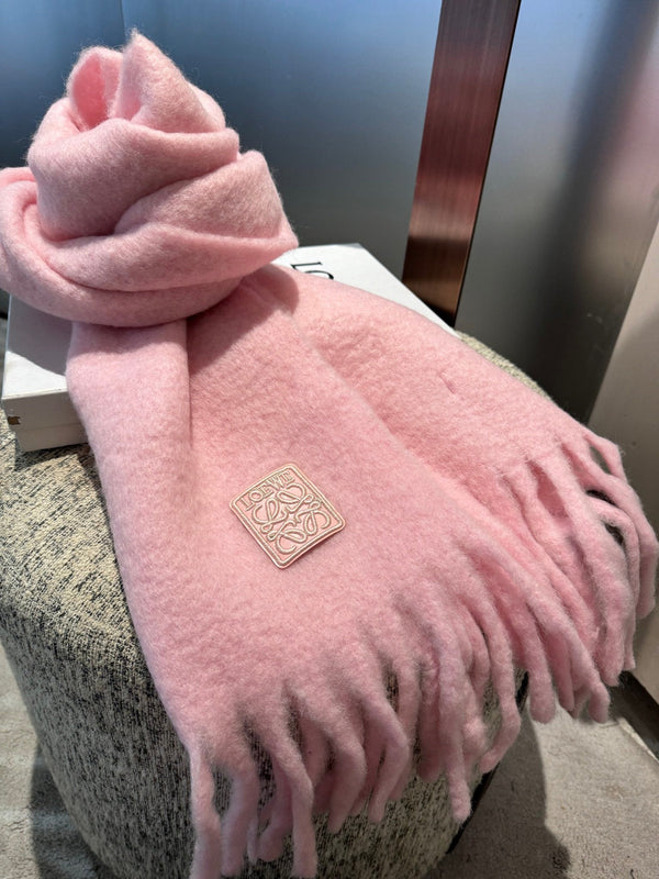 SCIARPA 185 CM IN LANA ROSA PASTELLO 390877