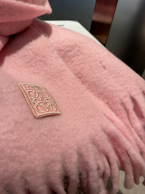 SCIARPA 185 CM IN LANA ROSA PASTELLO 390877