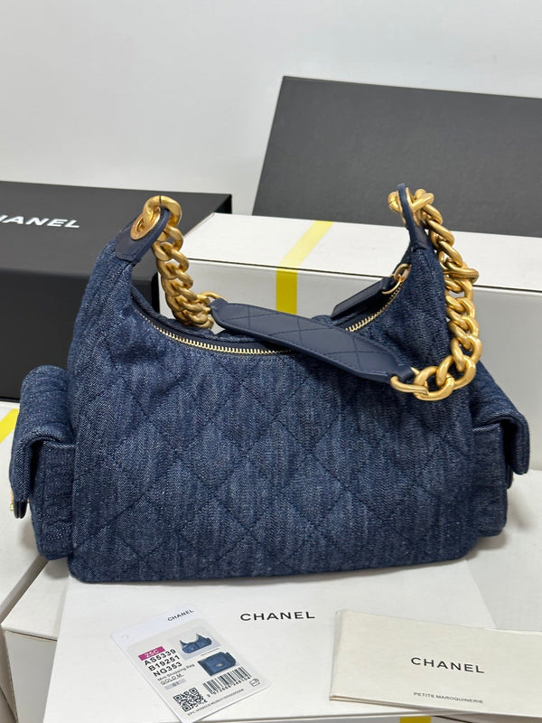 CC 25C Hobo 31cm Space Demin Gold Hardware 243575