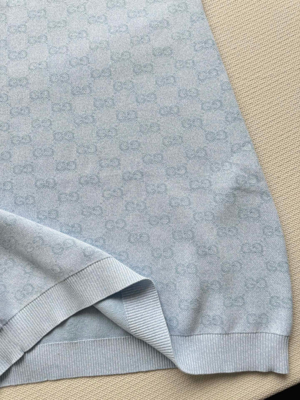 Gucci Knitted Dress Blue Cotton
