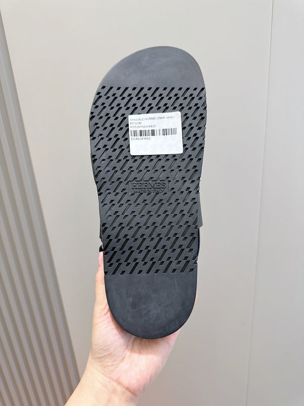 SANDALO HM GENIUS IN CAMOSCIO NERO