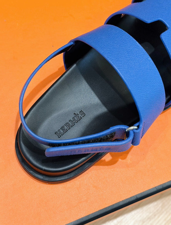 SANDALO HM GENIUS IN PELLE DI VITELLO COBALTO