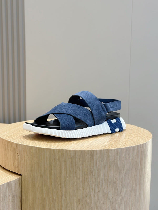 HM ELECTRIC SANDAL AEGEAN SUEDE AND CALFSKIN