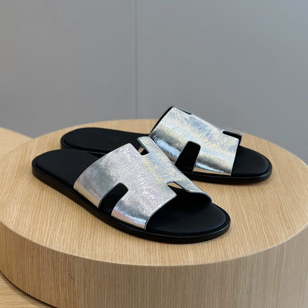 HM IZMIR SANDAL SILVER CALFSKIN