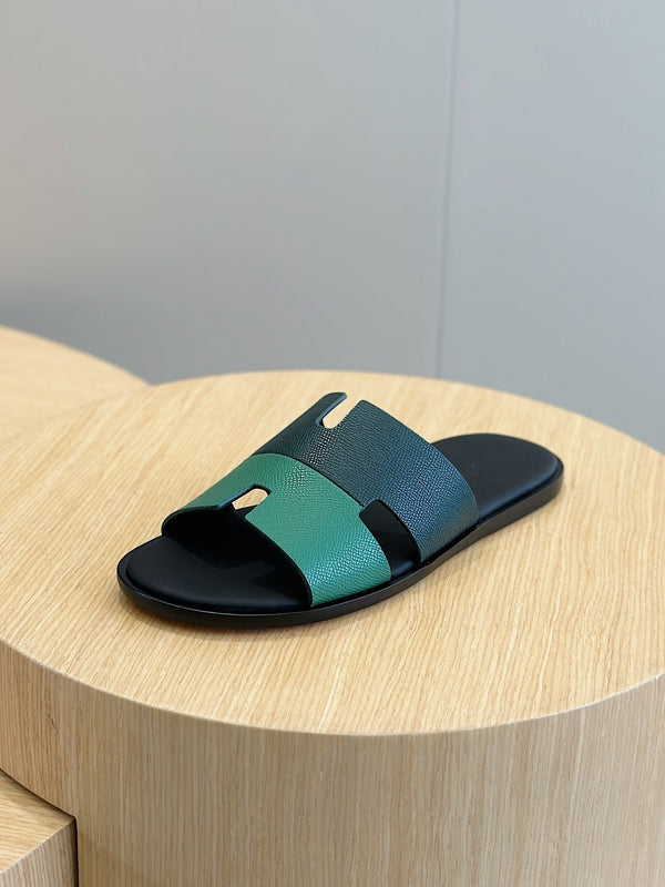 HM IZMIR SANDAL DENIM AND OCEAN CALFSKIN